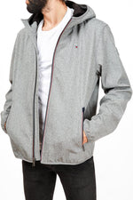 Tommy Hilfiger - מעיל סופטשל בצבע אפור - MASHBIR//365