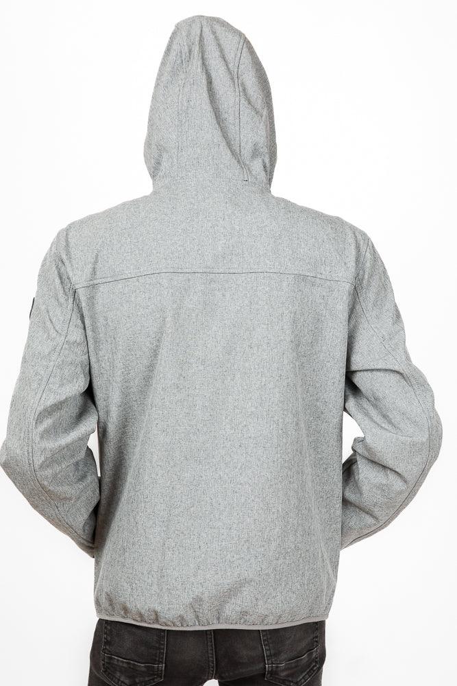 Tommy Hilfiger - מעיל סופטשל בצבע אפור - MASHBIR//365