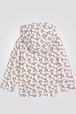 OBAIBI - מעיל תינוקות דו צדדי הדפס פרחים ולבן - MASHBIR//365