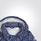 OBAIBI - מעיל תינוקות פוך עם קאפוצון הדפס פרחים ורודים על רקע כחול - MASHBIR//365 - 4