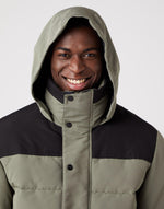 WRANGLER - מעיל צווארון גבוה בצבע ירוק זית - MASHBIR//365