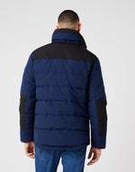 WRANGLER - מעיל צווארון גבוה בצבע נייבי - MASHBIR//365