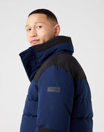 WRANGLER - מעיל צווארון גבוה בצבע נייבי - MASHBIR//365