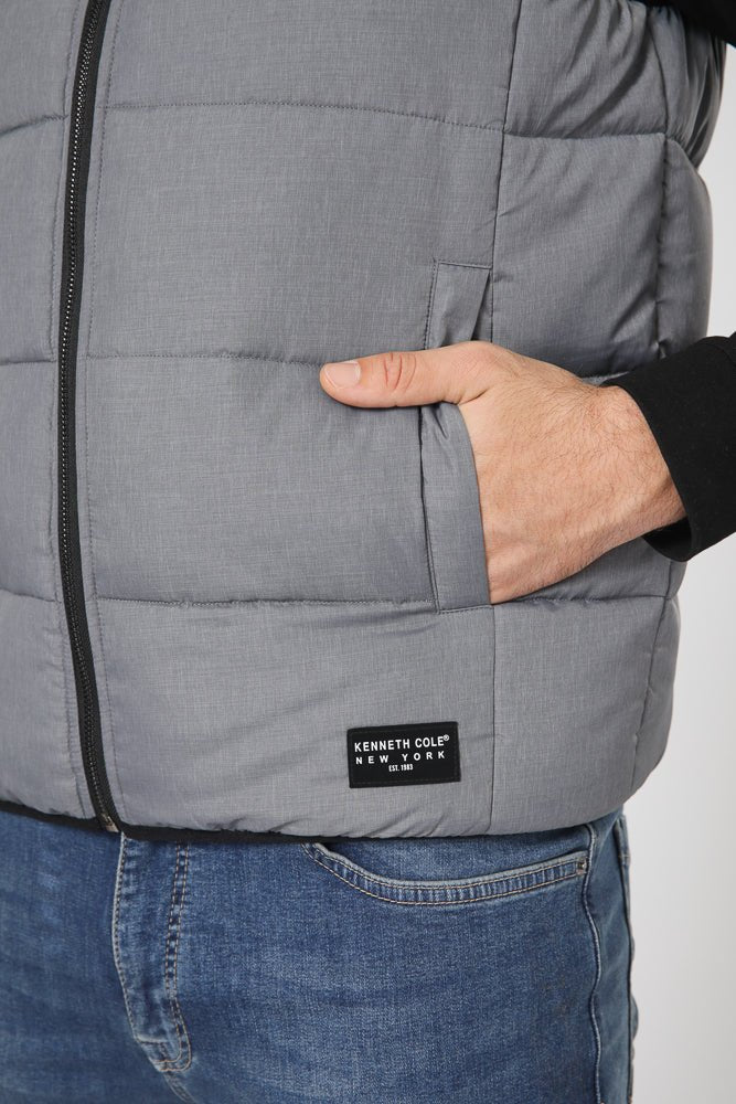 KENNETH COLE - מעיל ווסט אפור - MASHBIR//365