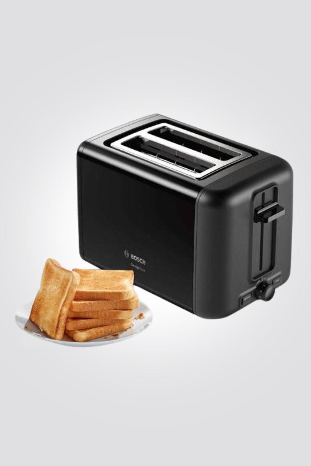 BOSCH - מצנם קופץ 2 פרוסות דגם TAT3P423 בצבע שחור - MASHBIR//365