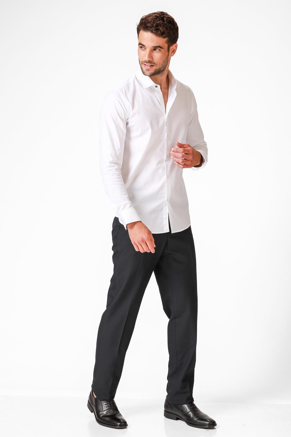 KENNETH COLE - מכנס אלגנט צבע NAVY - MASHBIR//365