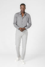 KENNETH COLE - מכנס אלגנט עם שרוך בצבע אפור - MASHBIR//365