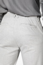 KENNETH COLE - מכנס אלגנט עם שרוך בצבע אפור - MASHBIR//365