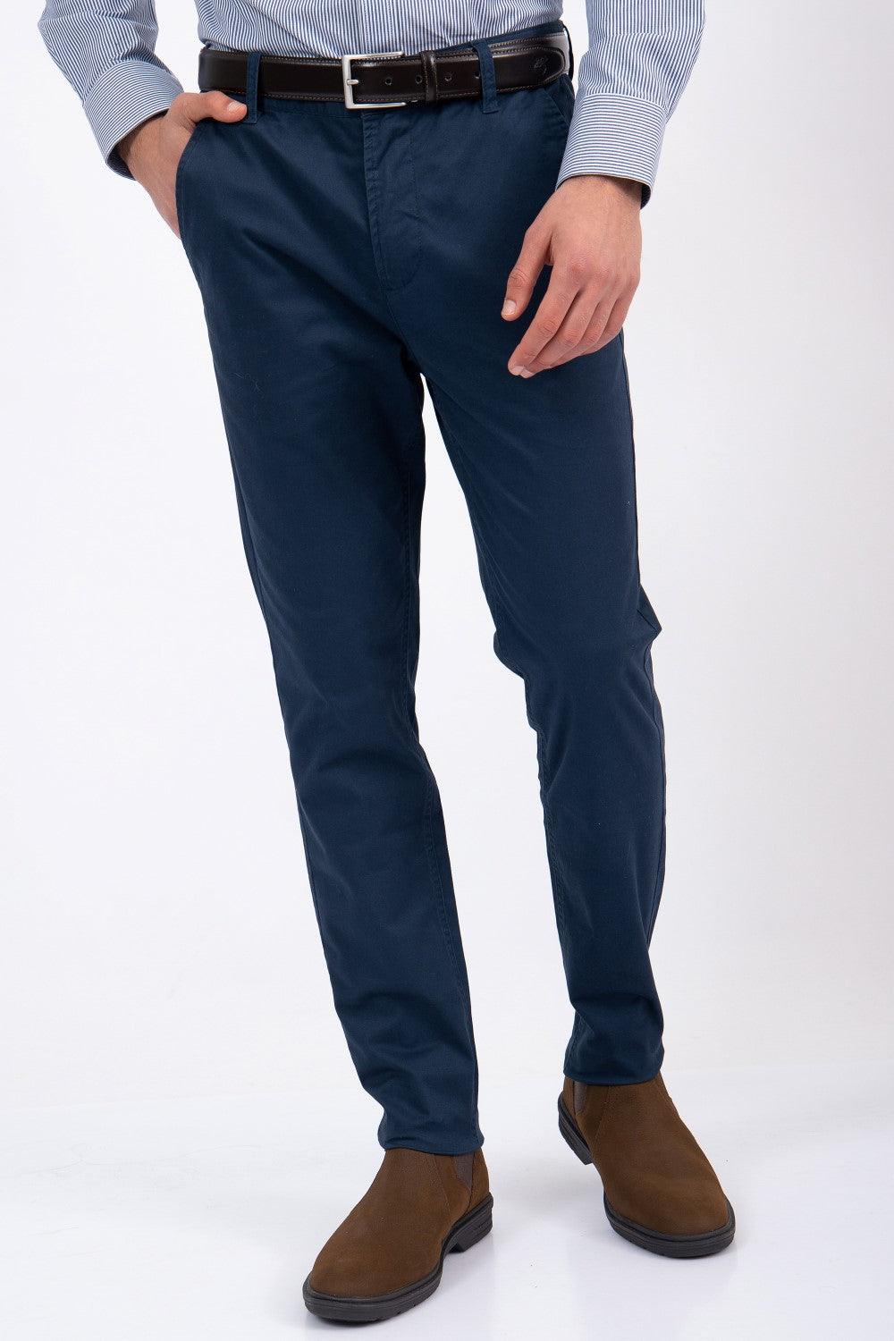 NAUTICA - מכנס CHINO צבע כחול - MASHBIR//365