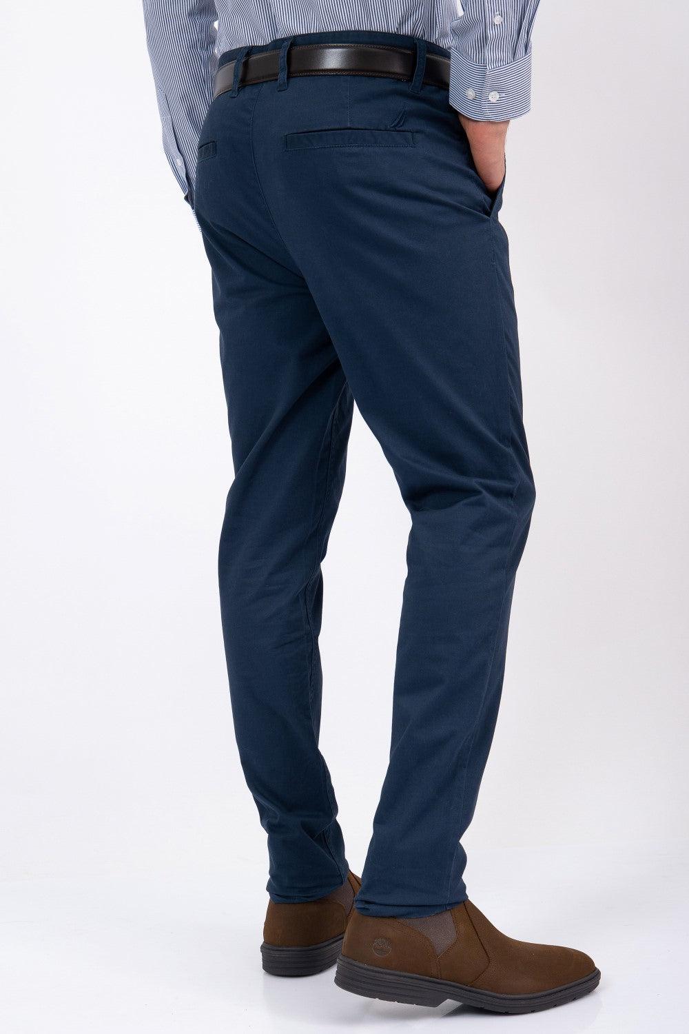 NAUTICA - מכנס CHINO צבע כחול - MASHBIR//365