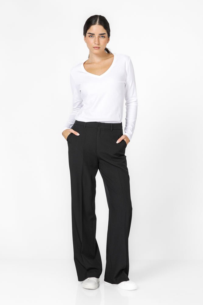 מכנסי גברדין מחויטים לנשים | קנת קול