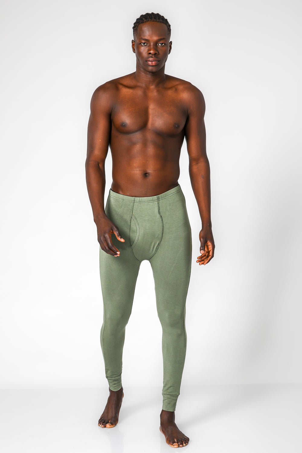 DELTA - מכנס גברים תרמי בצבע ירוק - MASHBIR//365