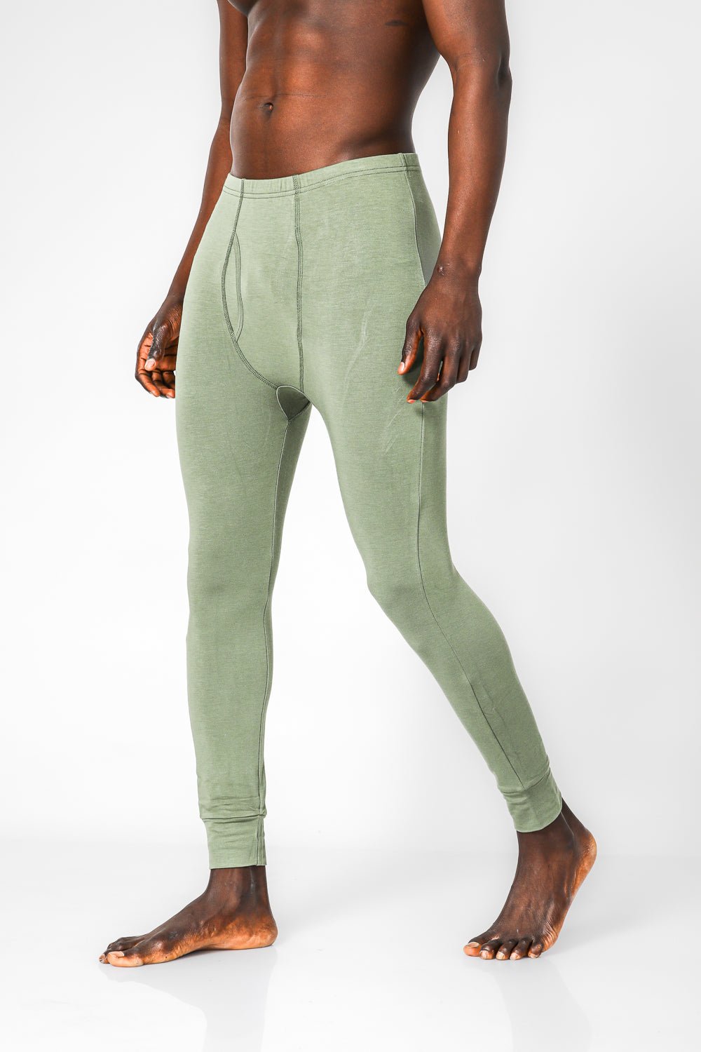 DELTA - מכנס גברים תרמי בצבע ירוק - MASHBIR//365