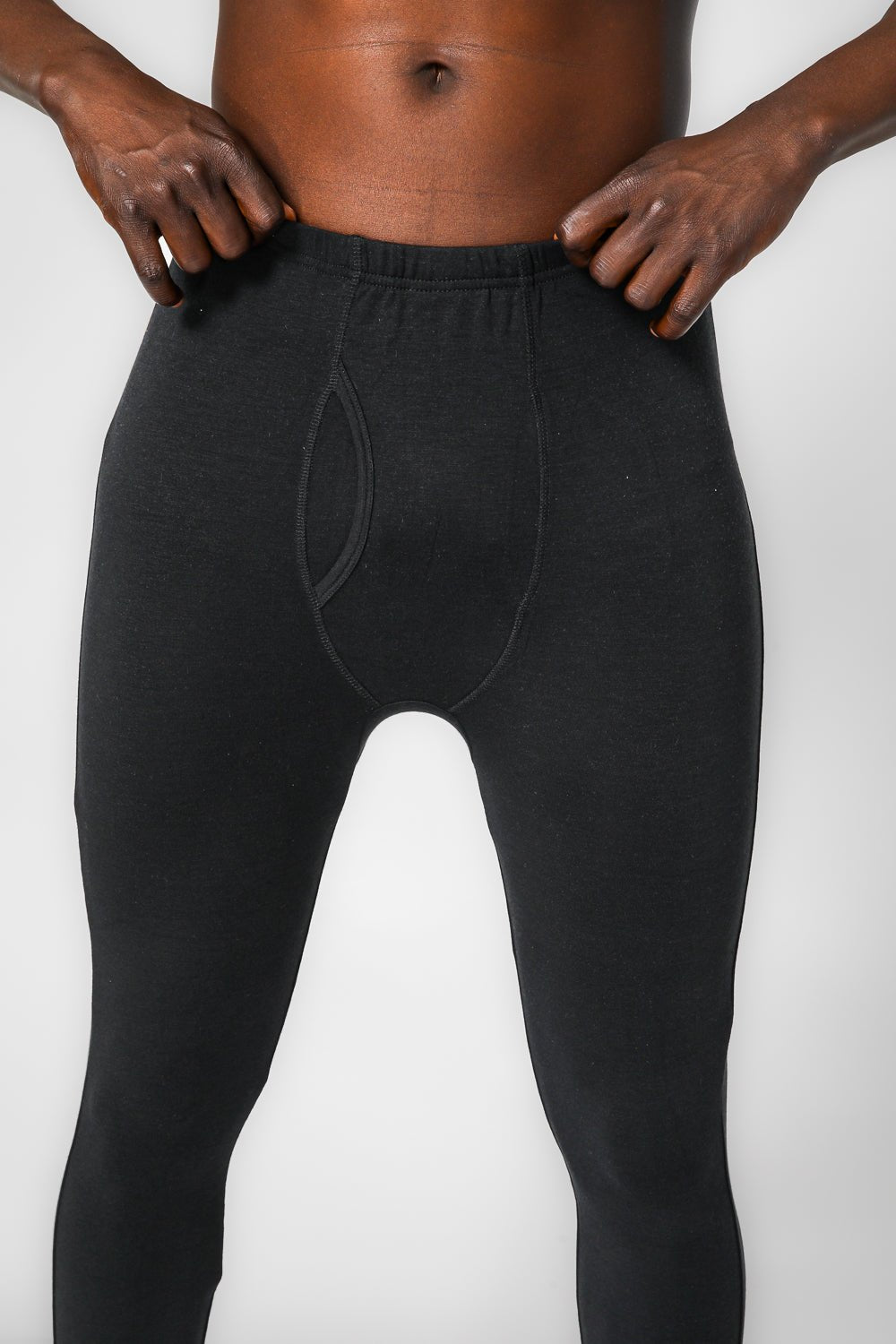 DELTA - מכנס גברים תרמי בצבע שחור - MASHBIR//365