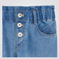 OKAIDI - מכנס גינס לילדות עם גומי במותן ו3 כפתורים בחזית - MASHBIR//365 - 2