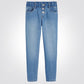 OKAIDI - מכנס גינס לילדות עם גומי במותן ו3 כפתורים בחזית - MASHBIR//365 - 1