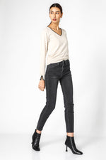 KENNETH COLE - מכנס ג'ינס SKINNY שחור - MASHBIR//365