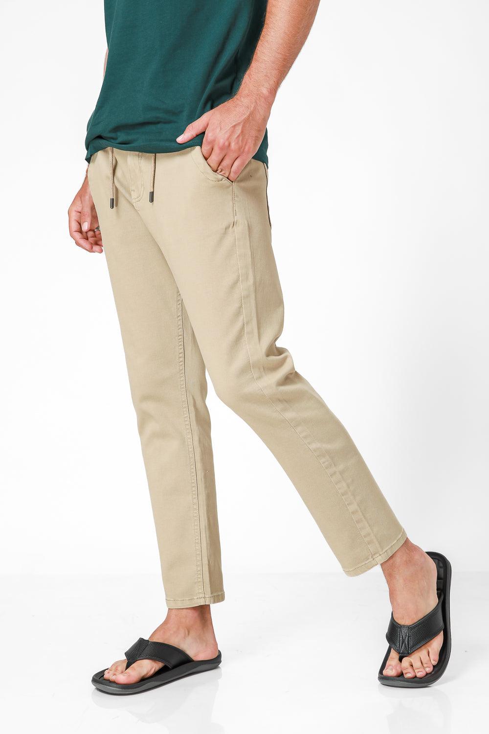 KENNETH COLE - מכנס JOGGER DRAW צבע בז' - MASHBIR//365