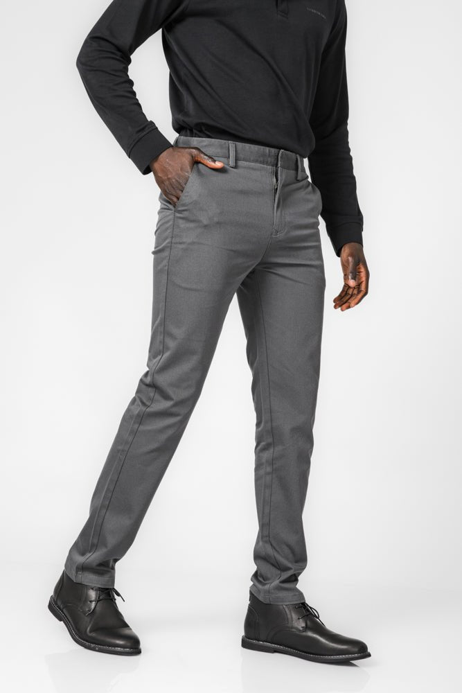 KENNETH COLE - מכנס מחויט בצבע אפור - MASHBIR//365