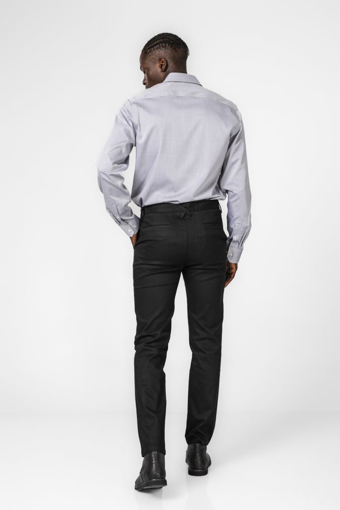 KENNETH COLE - מכנס מחויט בצבע שחור - MASHBIR//365