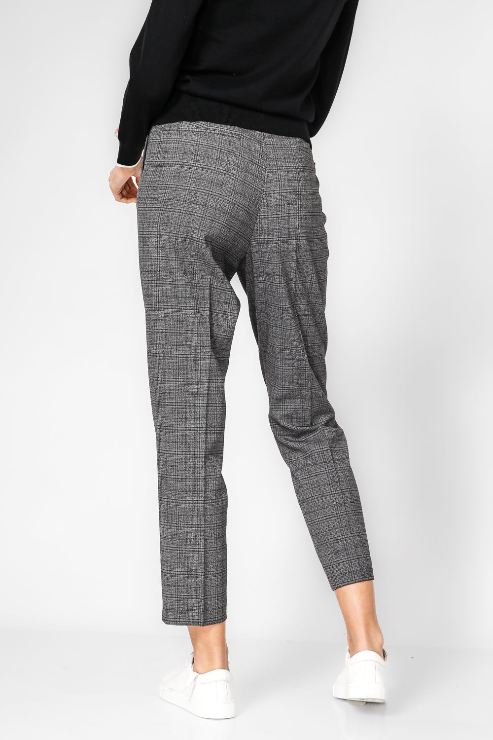 מכנס סיגר משובץ בצבע אפור | קנת קול