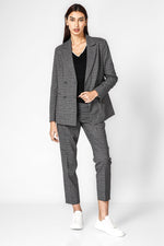 מכנס סיגר משובץ בצבע אפור | קנת קול