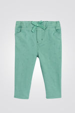 OBAIBI - מכנס תינוקות גומי במותן בצבע ירוק בהיר - MASHBIR//365