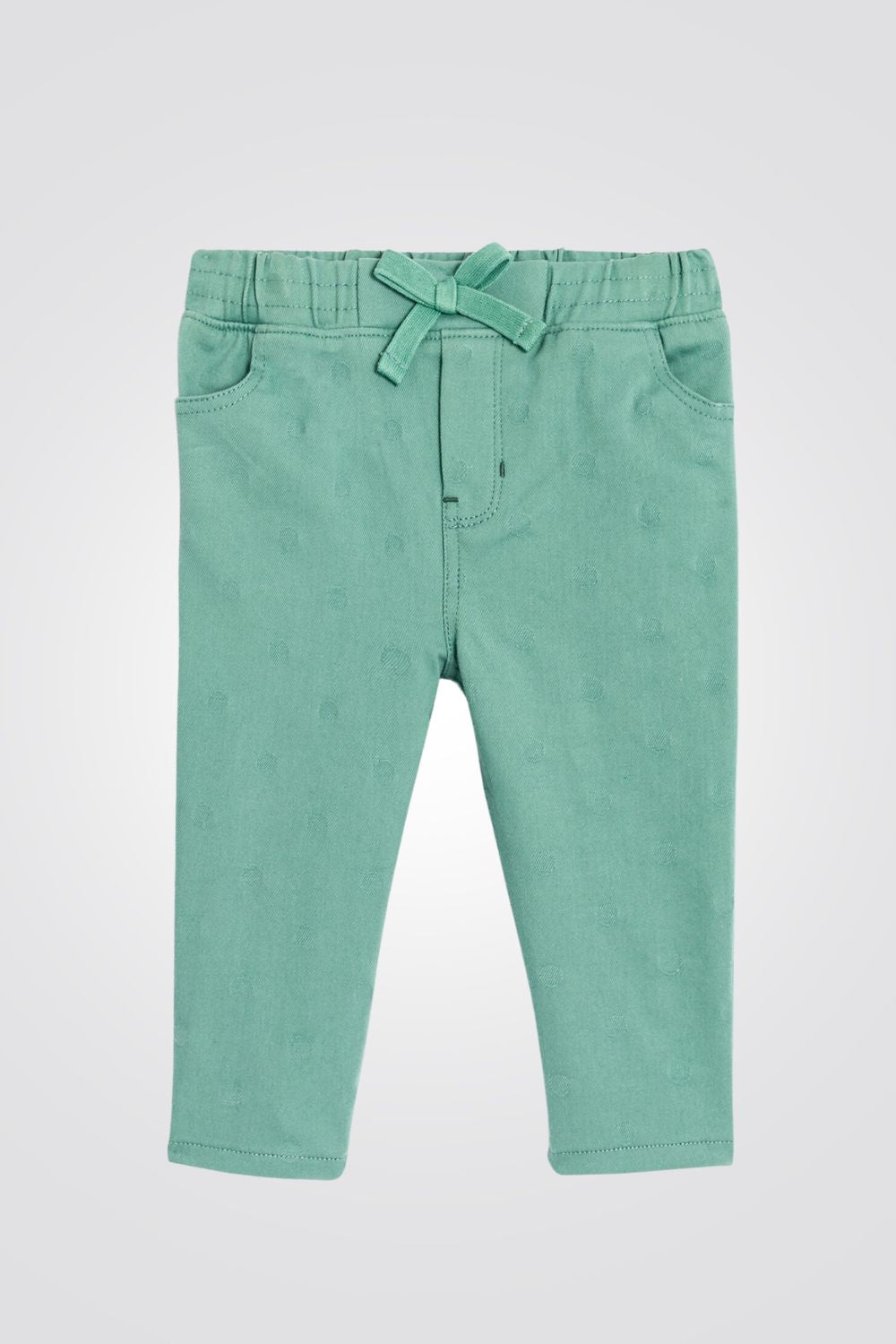 OBAIBI - מכנס תינוקות גומי במותן בצבע ירוק בהיר - MASHBIR//365