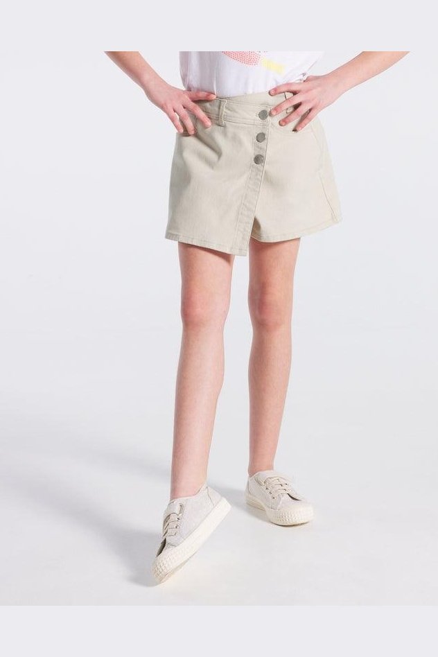 OKAIDI - מכנסי חצאית בצבע בז' לילדות - MASHBIR//365