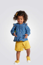 OBAIBI - מכנסי חצאית לתינוקות בצבע צהוב - MASHBIR//365