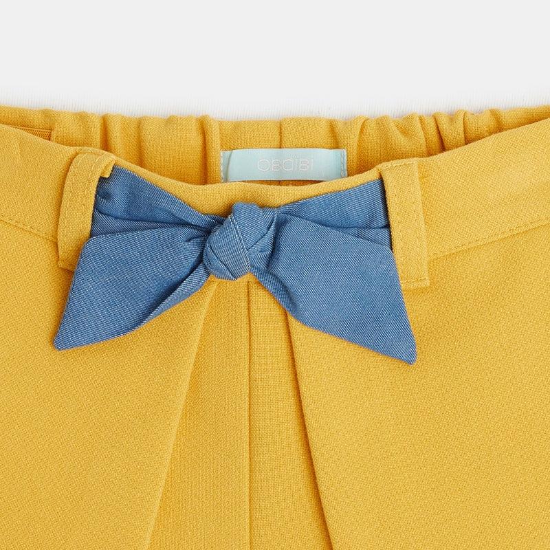 OBAIBI - מכנסי חצאית לתינוקות בצבע צהוב - MASHBIR//365