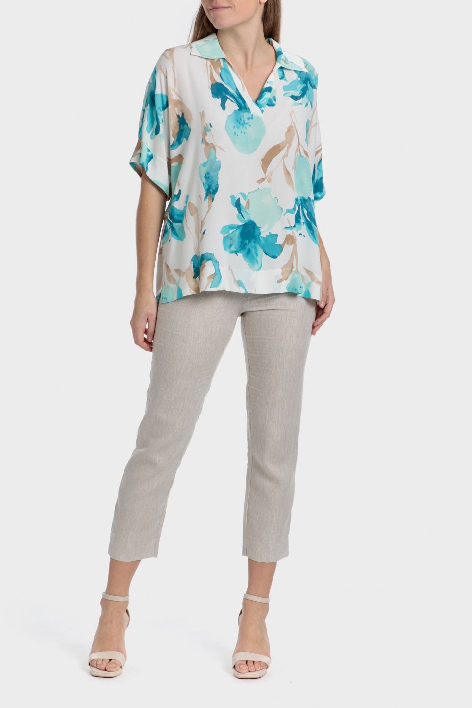 PUNT ROMA - מכנסי אלגנט בצבע בז' - MASHBIR//365