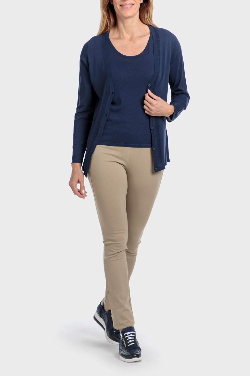 PUNT ROMA - מכנסי אלגנט בצבע בז' - MASHBIR//365