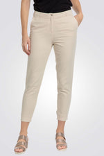 PUNT ROMA - מכנסי אלגנט בצבע בז' - MASHBIR//365