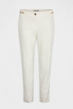 MORGAN - מכנסי אלגנט בצבע OFF WHITE - MASHBIR//365