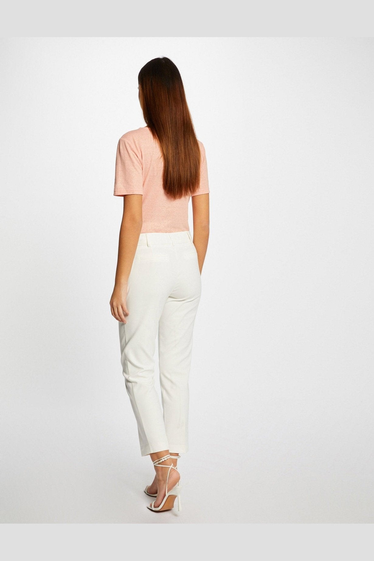 MORGAN - מכנסי אלגנט בצבע OFF WHITE - MASHBIR//365