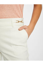 MORGAN - מכנסי אלגנט בצבע OFF WHITE - MASHBIR//365