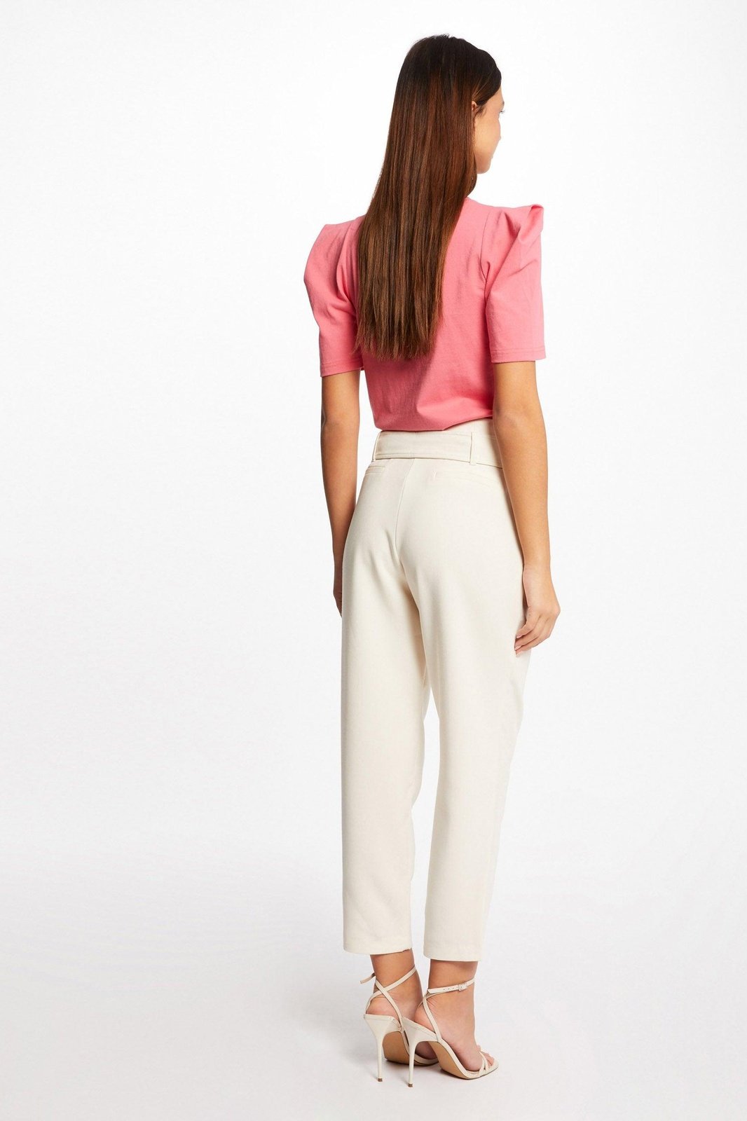 MORGAN - מכנסי אלגנט בצבע שנהב - MASHBIR//365