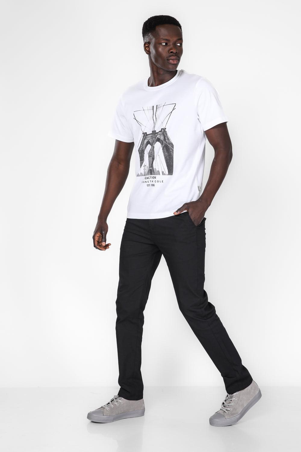 KENNETH COLE - מכנסי אלגנט בצבע שחור - MASHBIR//365