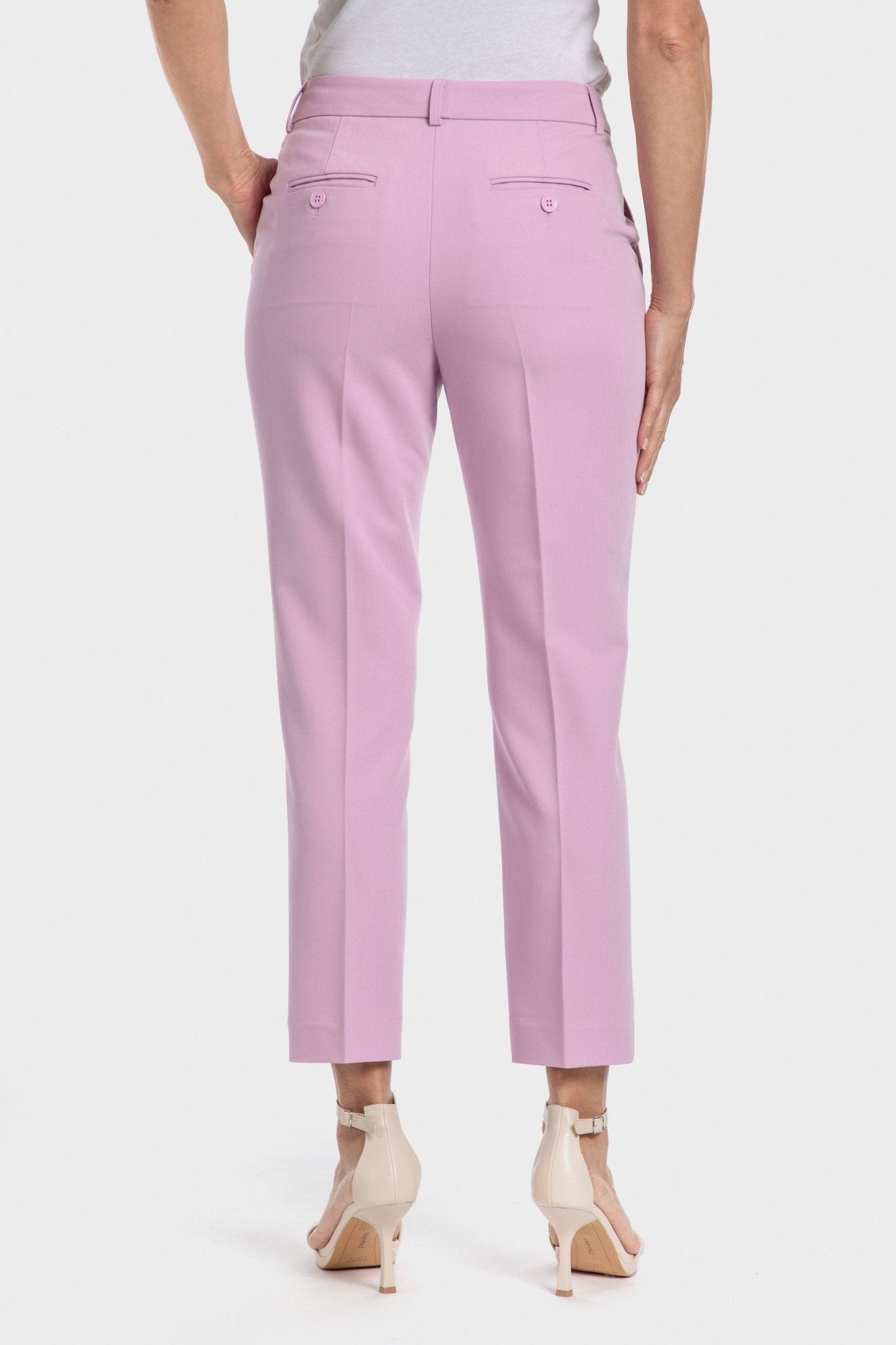 PUNT ROMA - מכנסי אלגנט בצבע ורוד - MASHBIR//365