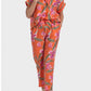 PUNT ROMA - מכנסי אלגנט בהדפס פרחים בצבע כתום - MASHBIR//365 - 4