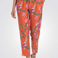 PUNT ROMA - מכנסי אלגנט בהדפס פרחים בצבע כתום - MASHBIR//365 - 1