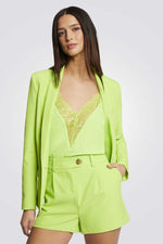 MORGAN - מכנסי אלגנט קצרים בצבע ירוק - MASHBIR//365