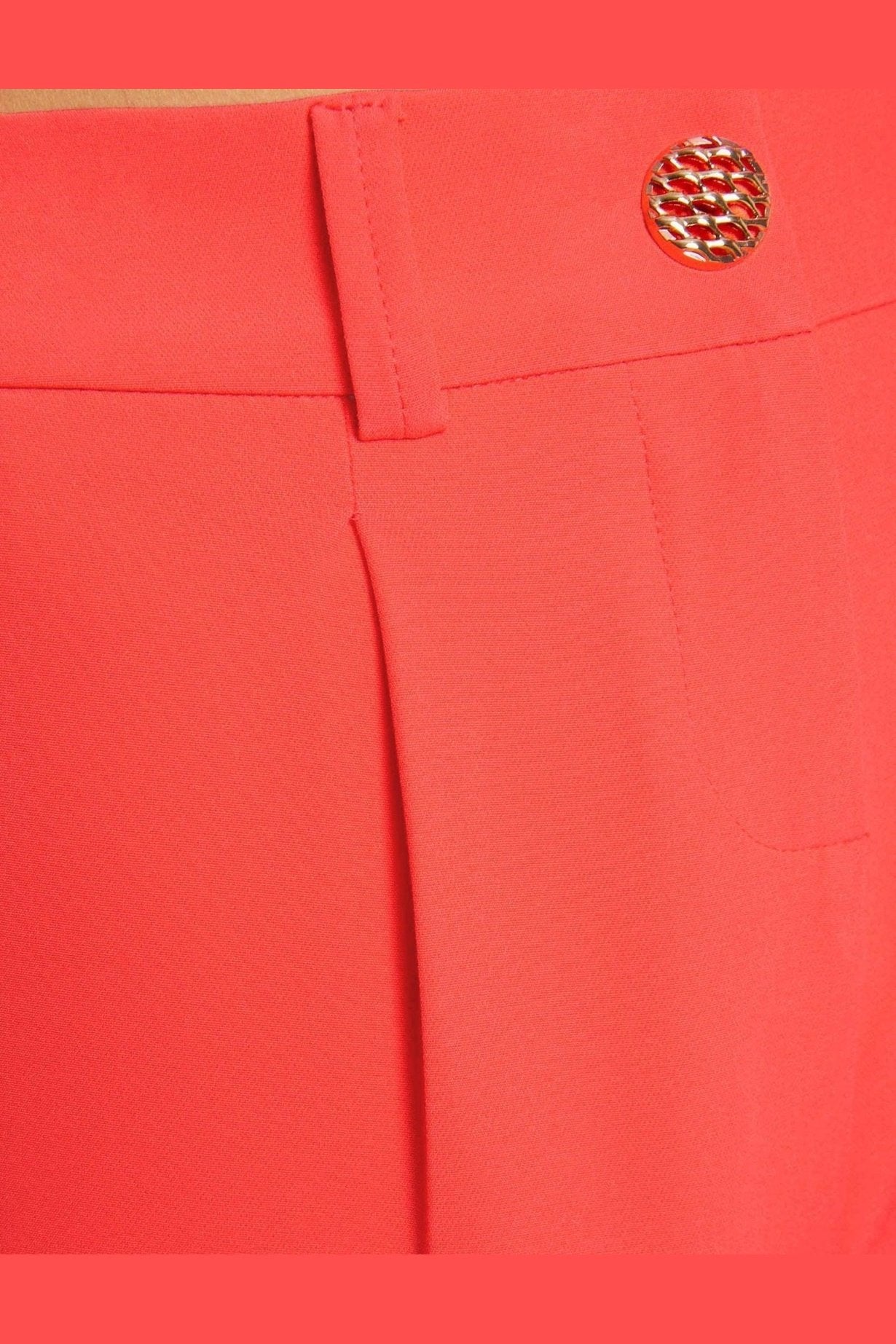 MORGAN - מכנסי אלגנט קצרים בצבע כתום - MASHBIR//365