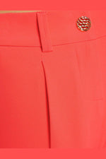 MORGAN - מכנסי אלגנט קצרים בצבע כתום - MASHBIR//365