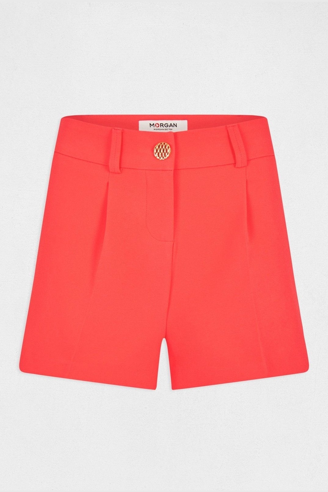MORGAN - מכנסי אלגנט קצרים בצבע כתום - MASHBIR//365