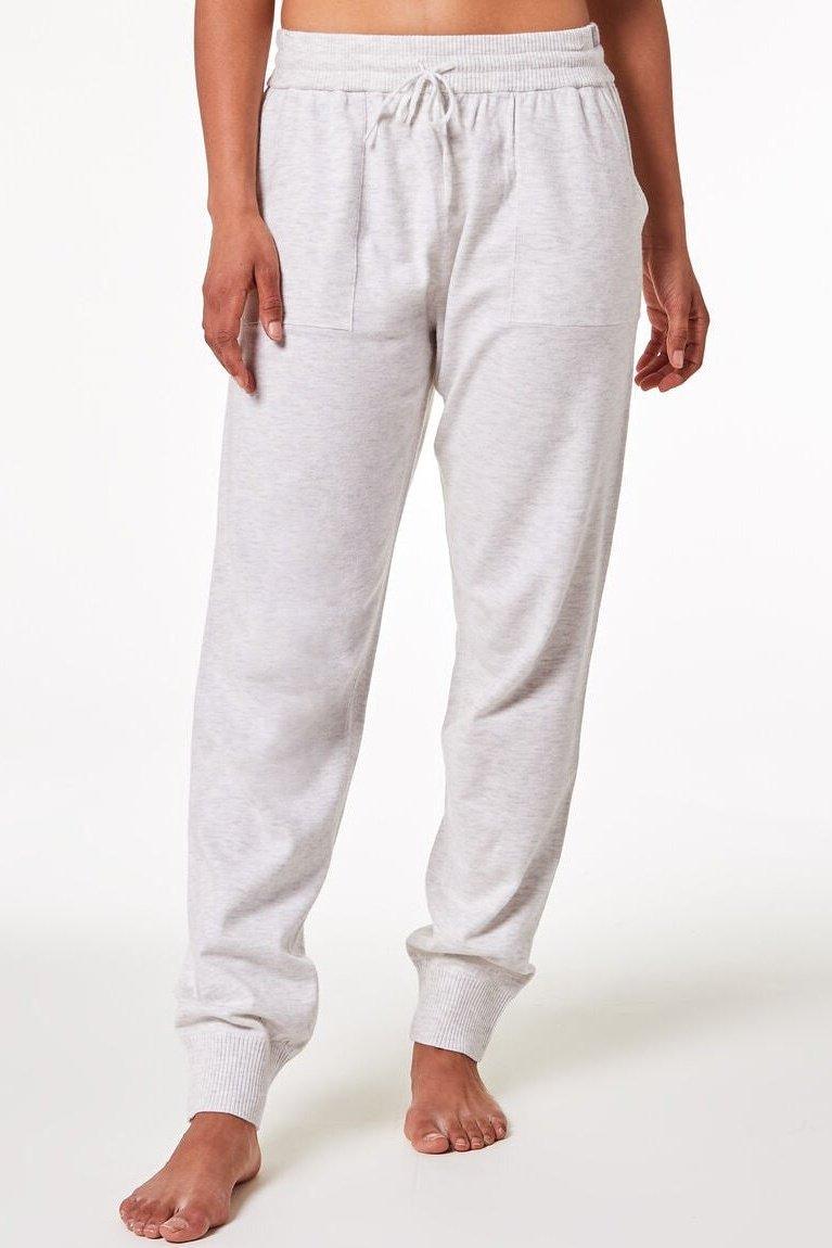 ETAM - מכנסי אריג ארוכים BELISSA אפור בהיר - MASHBIR//365