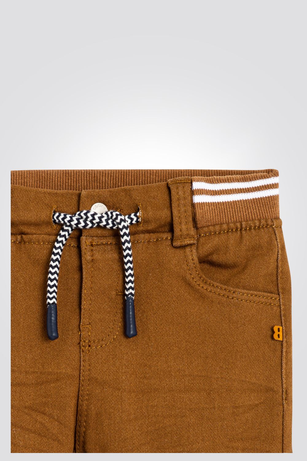 OBAIBI - מכנסי בד מותן אלסטית קאמל לתינוקות - MASHBIR//365