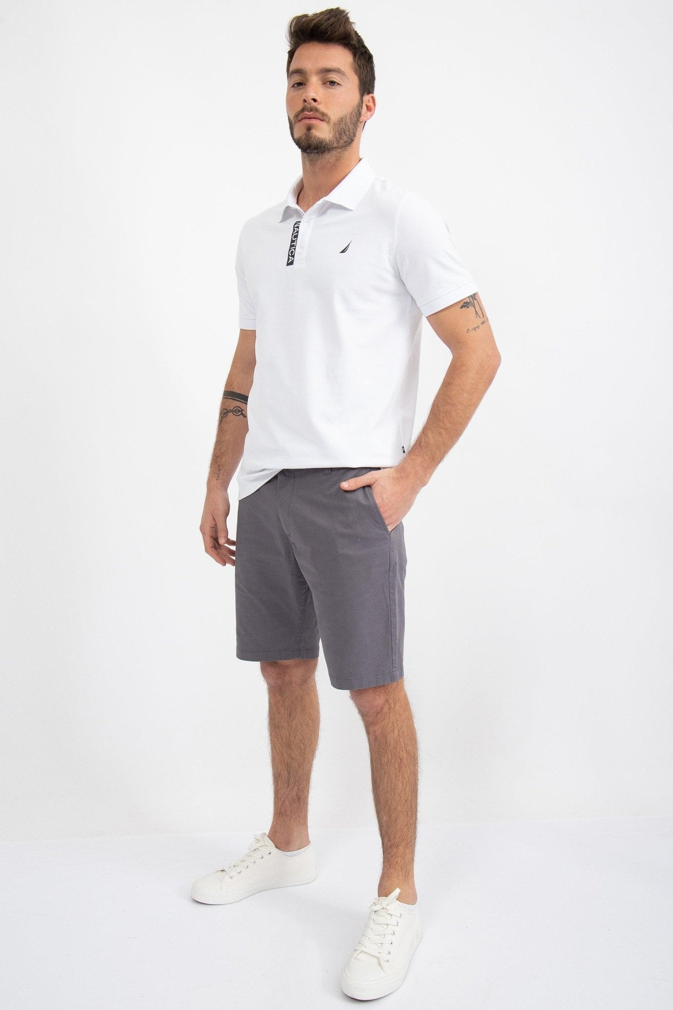 NAUTICA - מכנסי ברמודה צבע אפור - MASHBIR//365