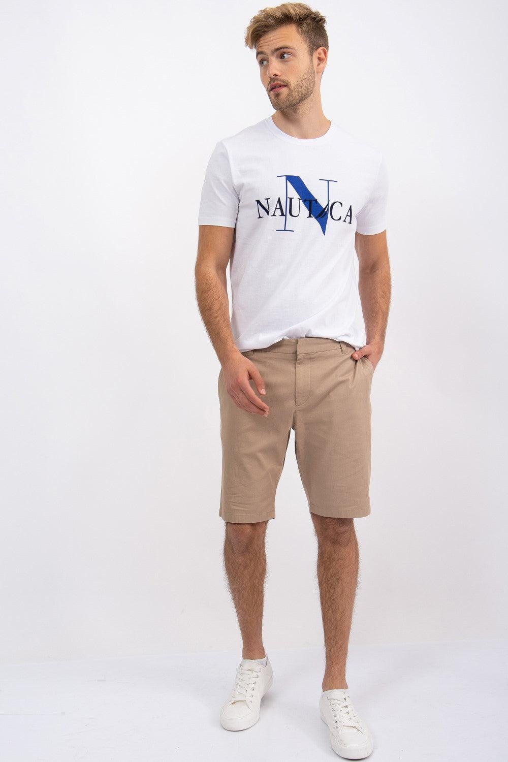 NAUTICA - מכנסי ברמודה צבע בז' - MASHBIR//365
